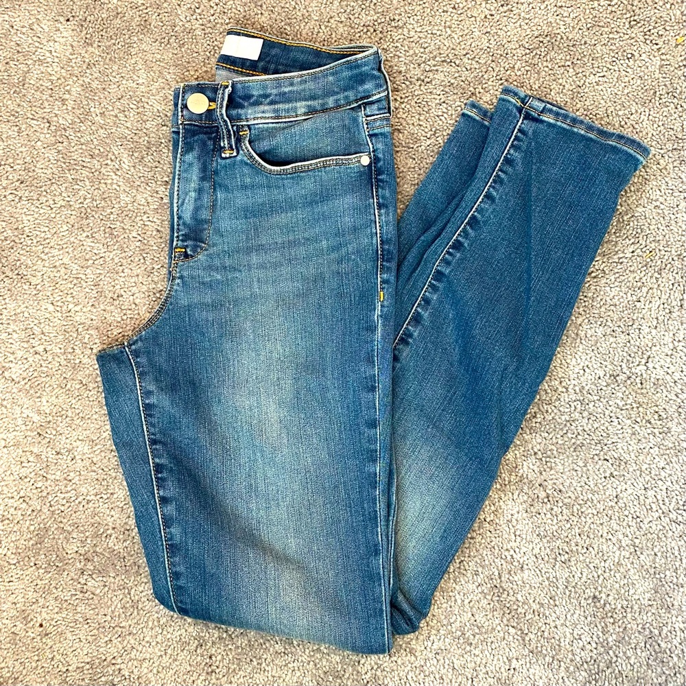 Athleta Womens Jeans Size 0 Sculptek Skinny High Waist Blue Medium Wash pants